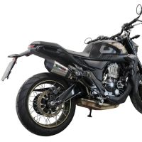 GPR pot echappement compatible avec  Zontes 350 T1 ADV 2022-2024, New Grand Prix Evo Titanium, Échappement légal, homologué,silencieux avec db killer amovible et tuyau de liaison spécifique 