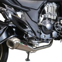 Pot echappement compatible avec Zontes 350 T2 ADV 2022-2024, Powercone Evo, Pot d'échappement complet racing, compris de collecteur et db killer amovible, sans homologation 