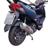 Pot echappement compatible avec Zontes M 125 2022-2024, Pentaroad Inox, Homologué et légal, système d'échappement complet avec catalyseur et db killer amovible 