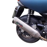 Pot echappement compatible avec Zontes M 125 2022-2024, Pentaroad Inox, Homologué et légal, système d'échappement complet avec catalyseur et db killer amovible 