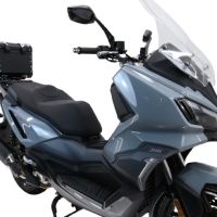 Top case GPR TECH compatible with  Sym ADX 300 2024/2026 e5 Plus Top Case Alpitech en aluminium, couleur noire avec plaque spécifique incluse Capacité Litres 26