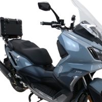 Top case GPR TECH compatible with  Sym ADX 300 2024/2026 e5 Plus Top Case Alpitech en aluminium, couleur noire avec plaque spécifique incluse Capacité Litres 26