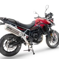 Pot echappement compatible avec Triumph Tiger 900 GT / Pro / Rally Pro 2024-2025, Hyper Sonic Titanium, Échappement légal, homologué,silencieux avec db killer amovible et tuyau de liaison spécifique 