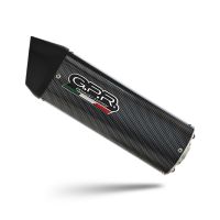 Pot echappement compatible avec Kawasaki Versys 650 2006-2014, Furore Poppy, Pot Échappement slip-on homologué, légal, avec db killer amovible, tuyau de liaison et catalyseur 