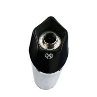 GPR pot echappement compatible avec  Suzuki Burgman An 650 2013-2016, New Grand Prix Evo Black Titanium, Homologué et légal, système d'échappement complet avec catalyseur et db killer amovible 
