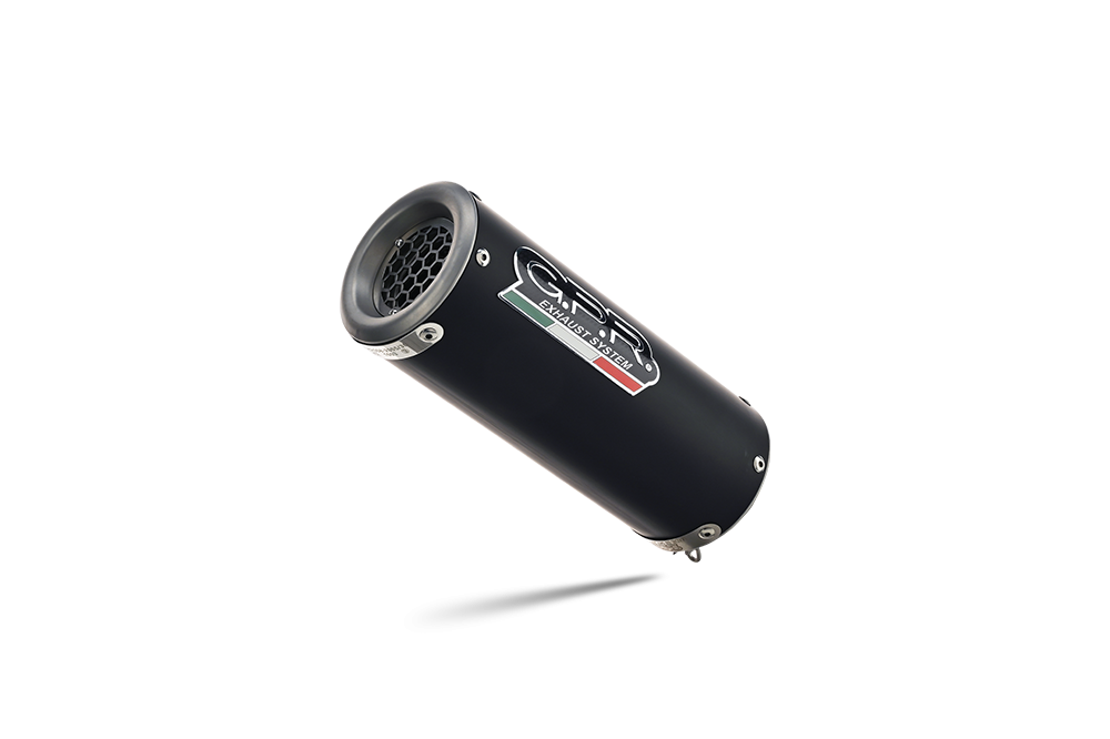 Pot echappement compatible avec Aprilia RS 457 2024-2025, M3 Black Titanium, Pot d'échappement complet racing, compris de collecteur et db killer amovible, sans homologation 