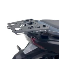 Roof rack GPR TECH compatible with  Sym ADX 300 2024/2026 e5 Plus Porte-bagages arrière spécifique Top Case ALPITECH 26 > 35 LT Porte-bagages arrière spécifique, en acier inoxydable fabriqué avec 4 points d'ancrage