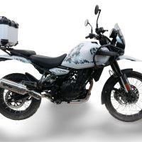 Top case GPR TECH compatible with  Royal Enfield Himalayan 450 2024/2025 e5 Plus Top Case Alpitech en aluminium, couleur argent avec plaque spécifique incluse Capacité Litres 35