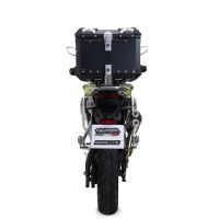 GPR TECH compatible with  Voge 900DSX 2024/2025 e5 Top Case Alpitech en aluminium, couleur noire avec plaque spécifique incluse Capacité Litres 35