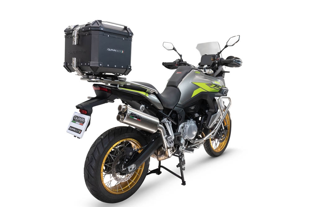 GPR TECH compatible with  Voge 900DSX 2024/2025 e5 Top Case Alpitech en aluminium, couleur noire avec plaque spécifique incluse Capacité Litres 35