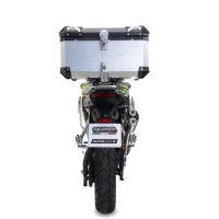 GPR TECH compatible with  Voge 900DSX 2024/2025 e5 Top Case Alpitech en aluminium, couleur argent avec plaque spécifique incluse Capacité Litres 55
