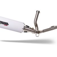 Pot echappement compatible avec Suzuki V-Strom DL650 2017-2020, Albus Evo4, Pot échappement homologué et légal, silencieux avec mi-collecteur, db killer amovible et catalyseur 