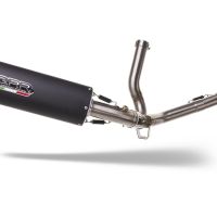 Pot echappement compatible avec Suzuki Sv 650 - S 1999-2002, Furore Nero, Pot échappement homologué et légal, silencieux avec mi-collecteur y db killer amovible 