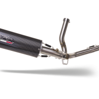 Pot echappement compatible avec Suzuki V-Strom 650 2021-2025, Furore Evo4 Poppy, Pot échappement homologué et légal, silencieux avec mi-collecteur, db killer amovible et catalyseur 
