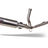 Pot echappement compatible avec Suzuki V-Strom DL650 2017-2020, M3 Inox , Pot échappement homologué et légal, silencieux avec mi-collecteur, db killer amovible et catalyseur 