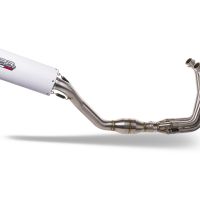 Pot echappement compatible avec Yamaha Tracer 9 2021-2024, Albus Evo4, Homologué et légal, système d'échappement complet avec catalyseur et db killer amovible 