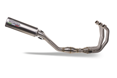 Pot echappement compatible avec Yamaha Mt-09 2021-2023, M3 Inox , Homologué et légal, système d'échappement complet avec catalyseur et db killer amovible 