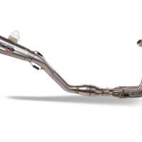 Pot echappement compatible avec Yamaha XSR900 2022-2024, Powercone Evo, Homologué et légal, système d'échappement complet avec catalyseur et db killer amovible 