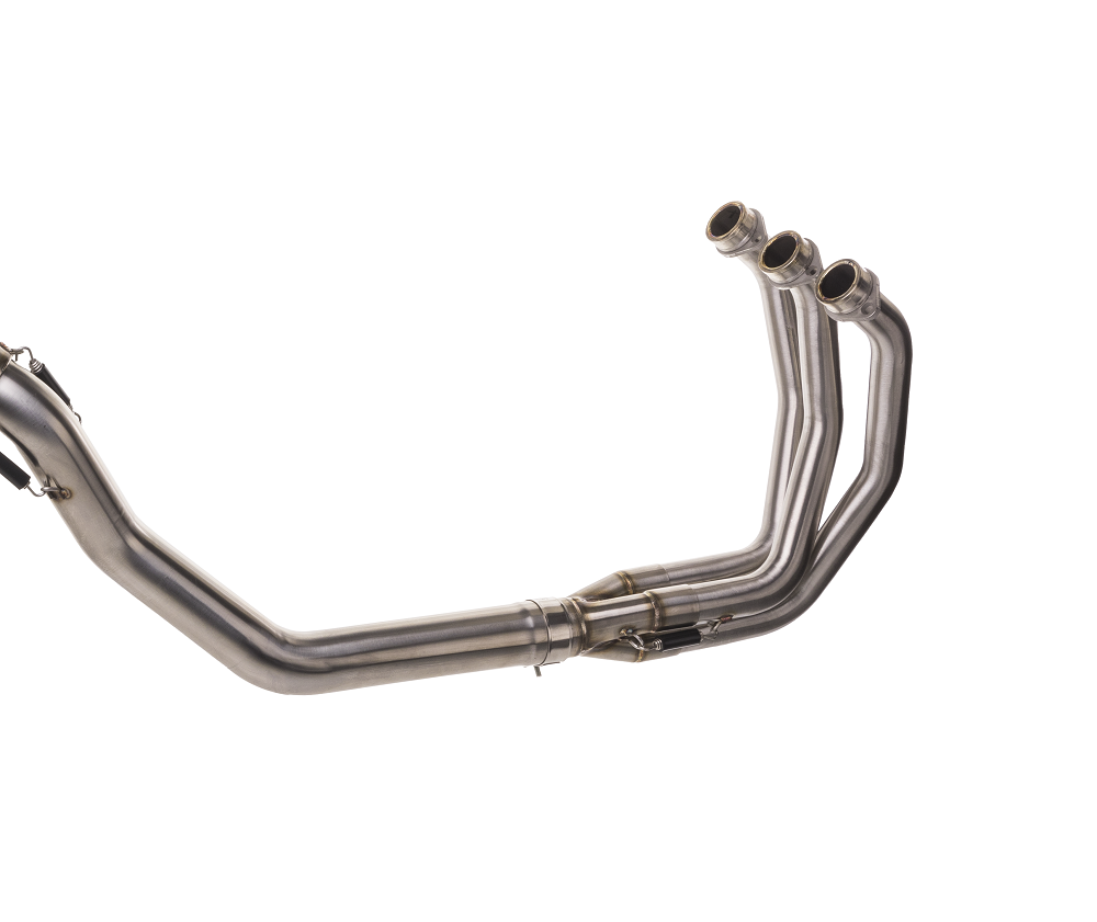 Pot echappement compatible avec Yamaha Mt-09 Tracer 900 2017-2020, Satinox , Homologué et légal, système d'échappement complet avec catalyseur et db killer amovible 