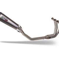 GPR pot echappement compatible avec  Triumph Daytona 660 2023-2025, New Grand Prix Evo Titanium, Homologué et légal, système d'échappement complet avec catalyseur et db killer amovible 