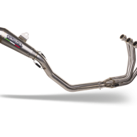Pot echappement compatible avec Triumph Daytona 660 2023-2025, Powercone Evo, Pot d'échappement complet racing, compris de collecteur et db killer amovible, sans homologation 