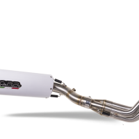 Pot echappement compatible avec Yamaha Mt-09 2014-2016, Albus Ceramic, Homologué et légal, système d'échappement complet avec catalyseur et db killer amovible 