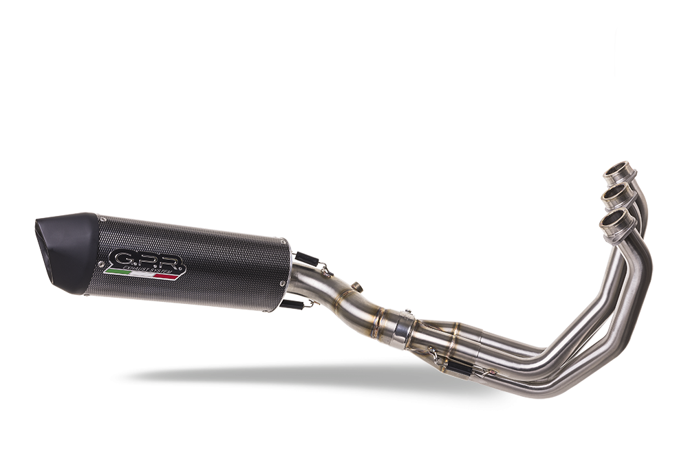 Pot echappement compatible avec Yamaha XSR900 2016-2021, Furore Evo4 Poppy, Homologué et légal, système d'échappement complet avec catalyseur et db killer amovible 