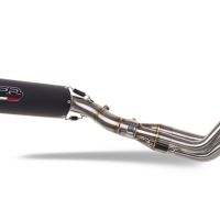Pot echappement compatible avec Yamaha XSR900 2022-2024, M3 Black Titanium, Pot d'échappement complet racing, compris de collecteur et db killer amovible, sans homologation 