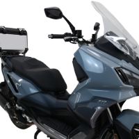 Top case GPR TECH compatible with  Sym ADX 300 2024/2026 e5 Plus Top Case Alpitech en aluminium, couleur argent avec plaque spécifique incluse Capacité Litres 45