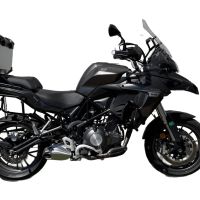 Top case en aluminium, couleur argent avec plaque spécifique incluse Top-case GPR TECH compatible avec  Benelli Trk 502 2017/2019 e4