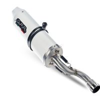 Pot echappement compatible avec Ktm Rc 125 2014-2016, Albus Ceramic, Échappement légal, homologué,silencieux avec db killer amovible et tuyau de liaison spécifique 