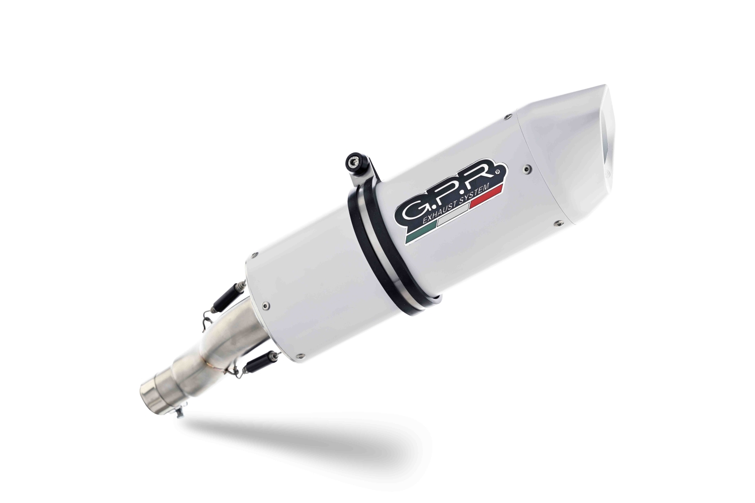 Pot echappement compatible avec Bmw F 800 R 2015-2016, Albus Ceramic, Échappement légal, homologué,silencieux avec db killer amovible et tuyau de liaison spécifique 