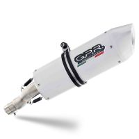 Pot echappement compatible avec Bmw F 800 R 2009-2014, Albus Ceramic, Échappement légal, homologué,silencieux avec db killer amovible et tuyau de liaison spécifique 