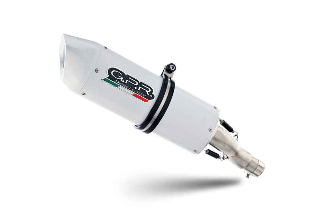 Pot echappement compatible avec Husqvarna Supermoto 701 2021-2024, Albus Ceramic, Pot echappement racing,silencieux avec db killer et des tuyaux de liaison sans homologation 