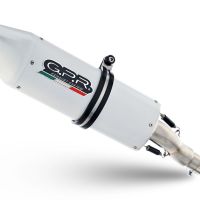 Pot echappement compatible avec Yamaha Mt 125 2014-2016, Albus Ceramic, Échappement légal, homologué,silencieux avec db killer amovible et tuyau de liaison spécifique 
