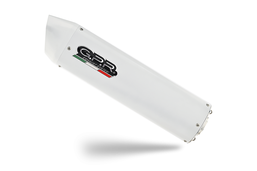 Pot echappement compatible avec Honda Crf 250 L 2013-2016, Albus Ceramic, Pot échappement complet, non légal pour les pays de l'UE, avec db killer amovible 