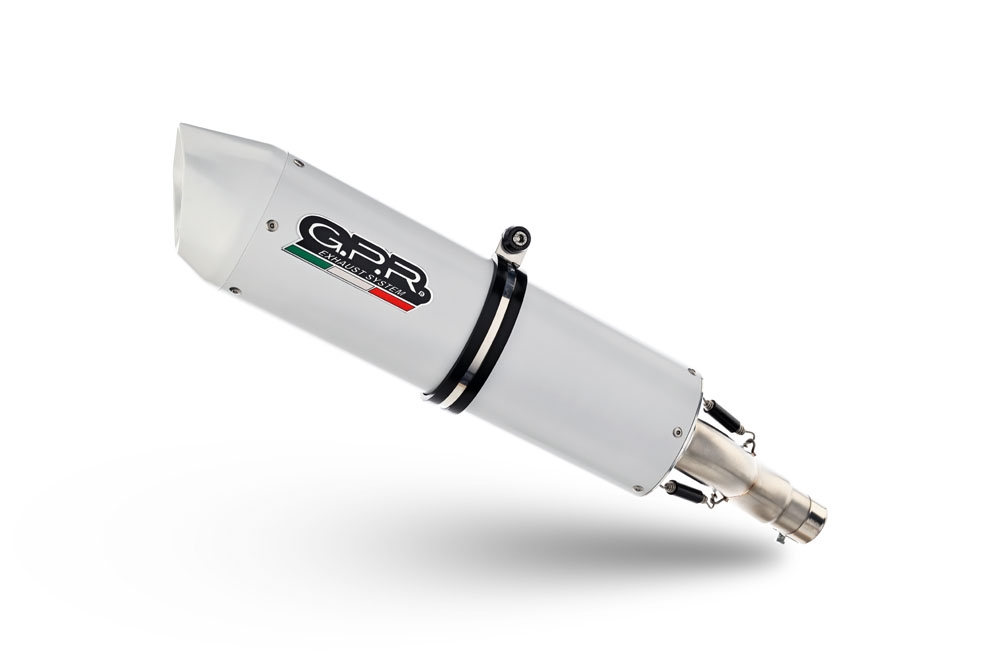 Pot echappement compatible avec Bmw K 1300 S -R 2009-2014, Albus Ceramic, Échappement légal, homologué,silencieux avec db killer amovible et tuyau de liaison spécifique 