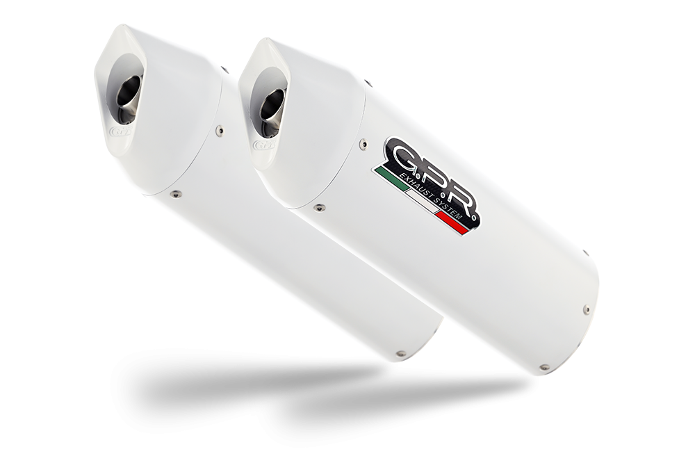 Pot echappement compatible avec Bmw K 1600 Gtl 2012-2016, Albus Ceramic, Paire de pot d'échappement homologuées, livrées avec db killer amovible et raccords spécifiques 