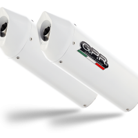 Pot echappement compatible avec Bmw K 1600 Gt 2010-2016, Albus Ceramic, Paire de pot d'échappement homologuées, livrées avec db killer amovible et raccords spécifiques 