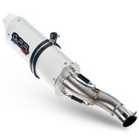 Pot echappement compatible avec Kawasaki Versys 650 2006-2014, Albus Ceramic, Échappement légal, homologué,silencieux avec db killer amovible et tuyau de liaison spécifique 