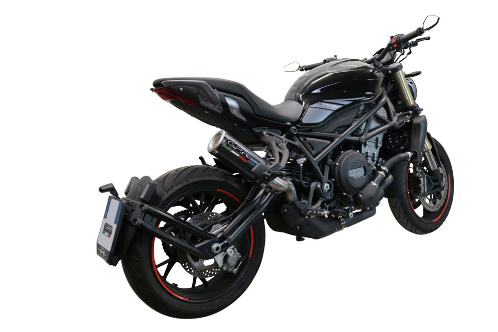 GPR pot echappement compatible avec  Benelli 752 S 2022-2024, M3 Poppy , Échappement légal, homologué,silencieux avec db killer amovible et tuyau de liaison spécifique 
