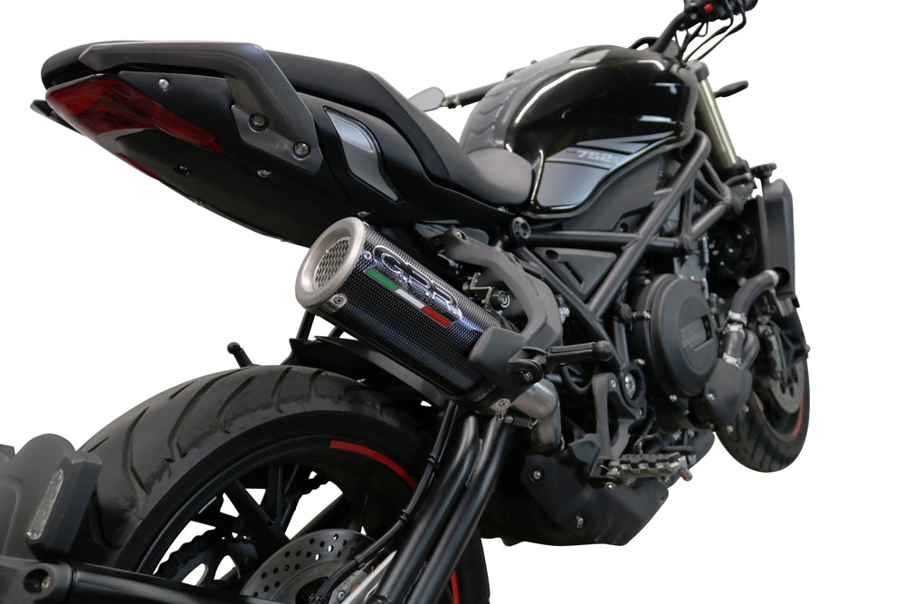 GPR pot echappement compatible avec  Benelli 752 S 2022-2024, M3 Poppy , Échappement légal, homologué,silencieux avec db killer amovible et tuyau de liaison spécifique 