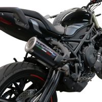 GPR pot echappement compatible avec  Benelli 752 S 2022-2024, M3 Poppy , Échappement légal, homologué,silencieux avec db killer amovible et tuyau de liaison spécifique 