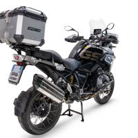 Top case en aluminium, couleur argent avec plaque spécifique incluse Top-case GPR TECH compatible avec  Bmw R 1250 Gs 2021/2024 e5