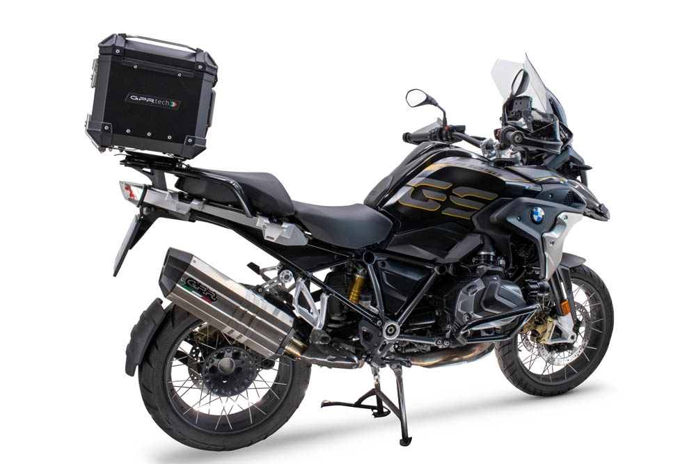 Top case en aluminium, couleur noire avec plaque spécifique incluse Top-case GPR TECH compatible avec  Bmw R 1200 Gs 2013/2016