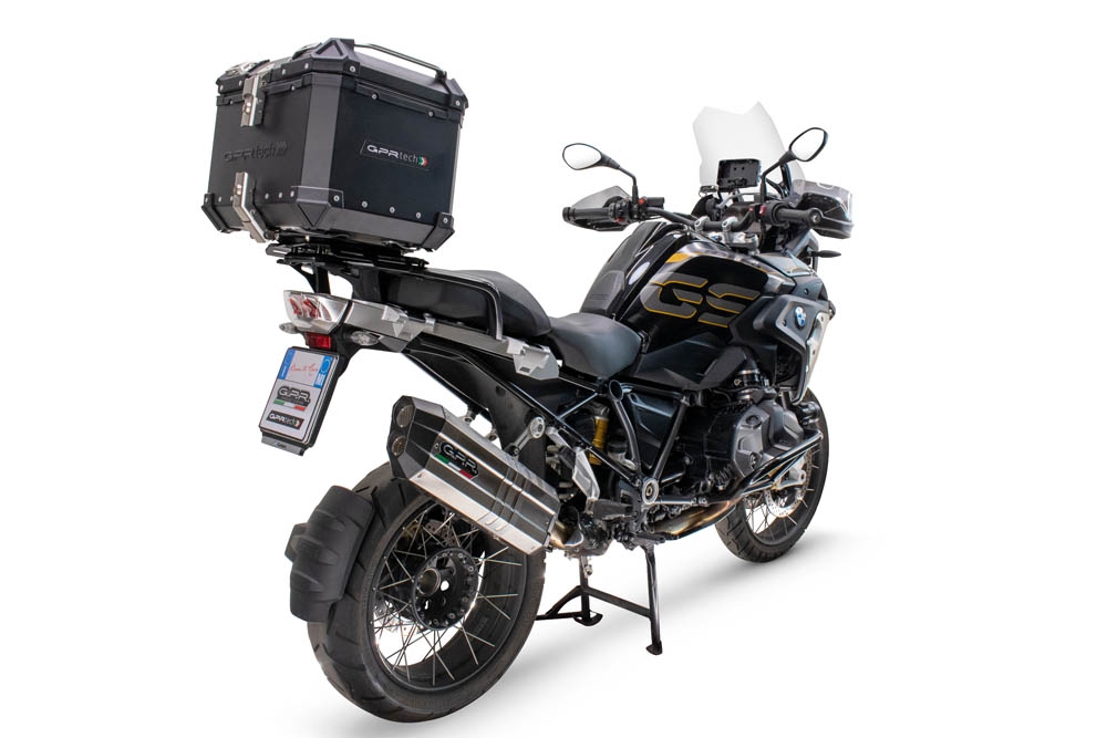 Top case en aluminium, couleur noire avec plaque spécifique incluse Top-case GPR TECH compatible avec  Bmw R 1200 Gs 2017/2018 e4