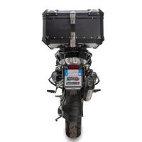 Top case en aluminium, couleur noire avec plaque spécifique incluse Top-case GPR TECH compatible avec  Bmw R 1200 Gs 2013/2016