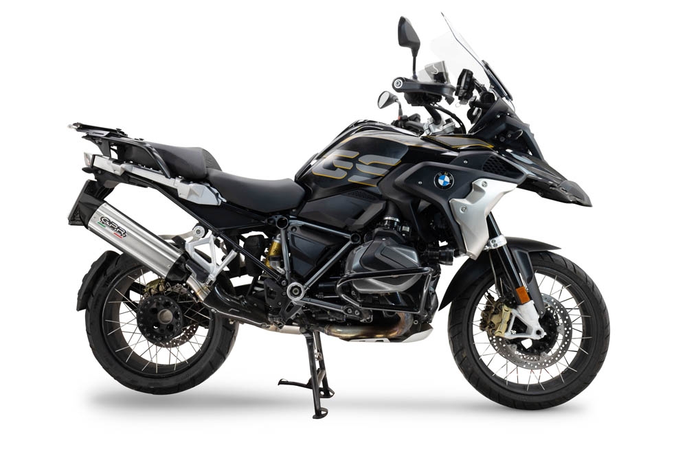 Pot echappement compatible avec Bmw R 1250 Gs -Adventure 2021-2024, Furore-X Titanio, Échappement légal, homologué,silencieux avec db killer amovible et tuyau de liaison spécifique 