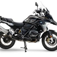 Pot echappement compatible avec Bmw R 1250 Gs -Adventure 2021-2024, Furore-X Titanio, Échappement légal, homologué,silencieux avec db killer amovible et tuyau de liaison spécifique 