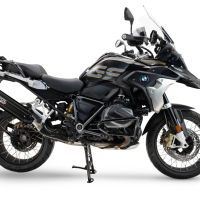 Pot echappement compatible avec Bmw R 1250 Gs -Adventure 2019-2020, Furore-X Titanio Nero, Échappement légal, homologué,silencieux avec db killer amovible et tuyau de liaison spécifique 